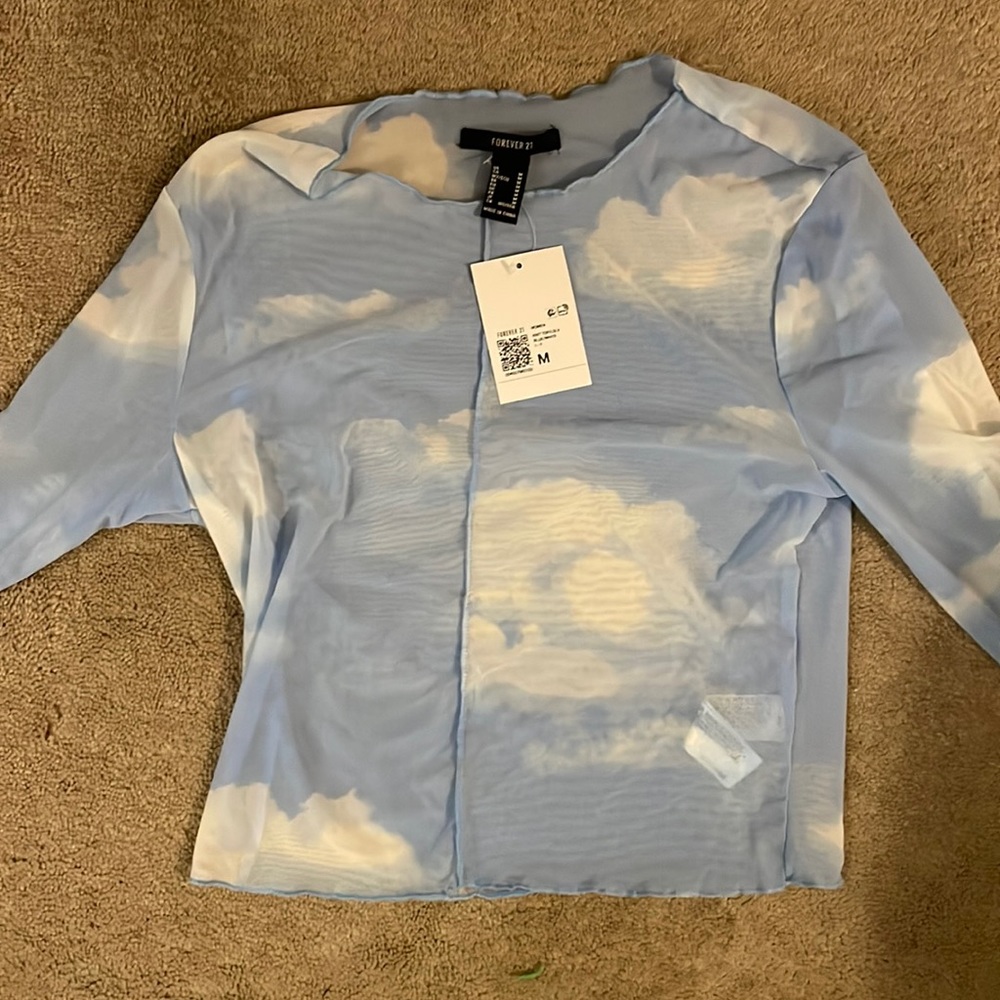 Medium Forever 21 Sheer Top- New with Tags
